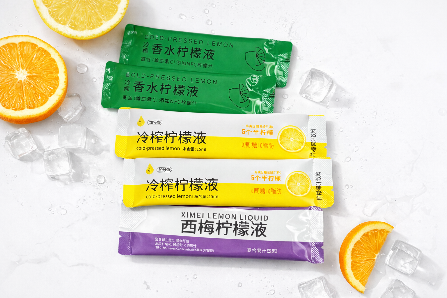 Cold-Pressed Lemon Juice (Pack of 5)