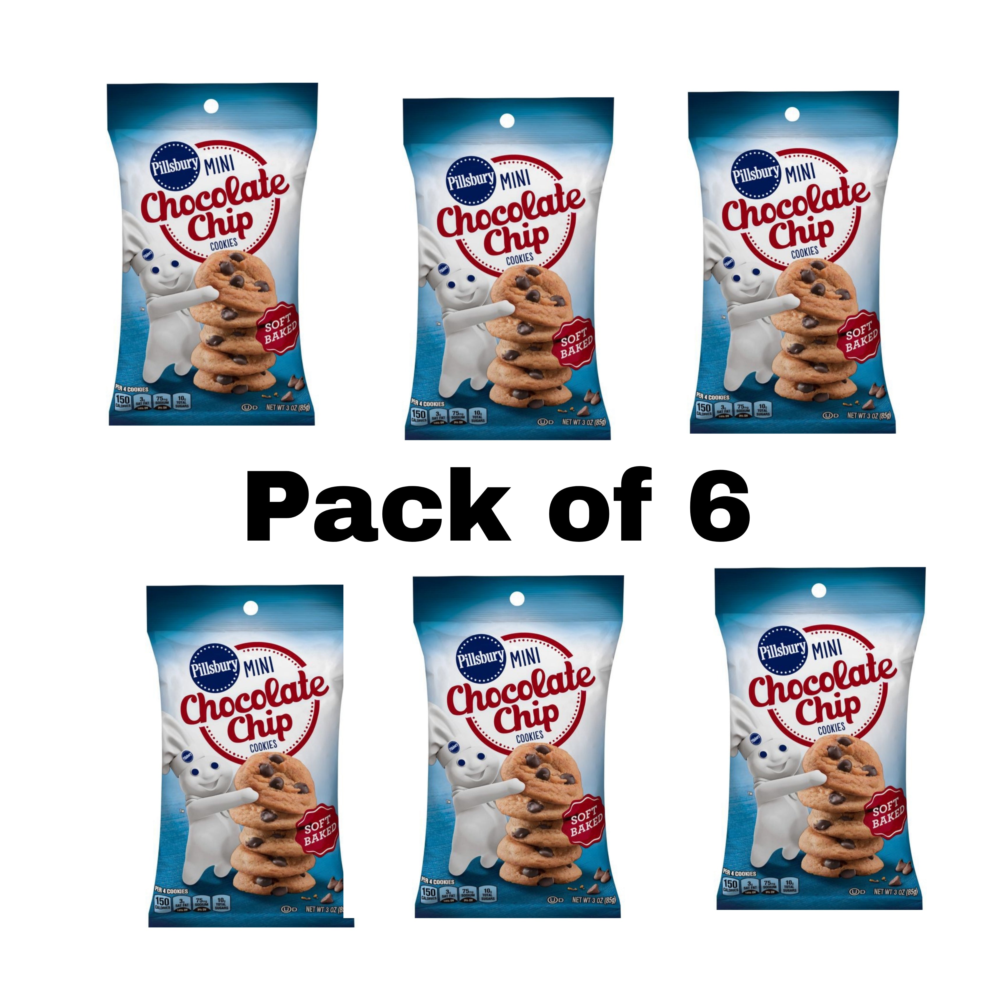Pillsbury Mini Chocolate Chip Cookies (3 Pack)