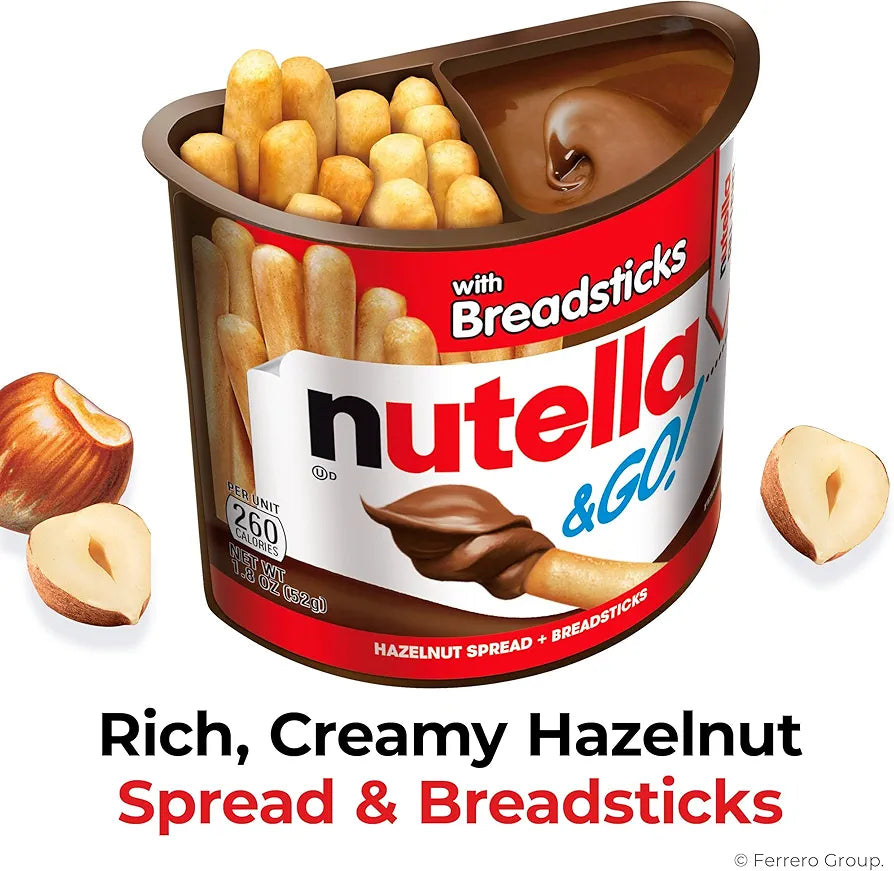 Nutella & GO! Chocolate Hazelnut Spread + Breadsticks