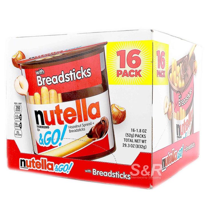 Nutella & GO! Chocolate Hazelnut Spread + Breadsticks