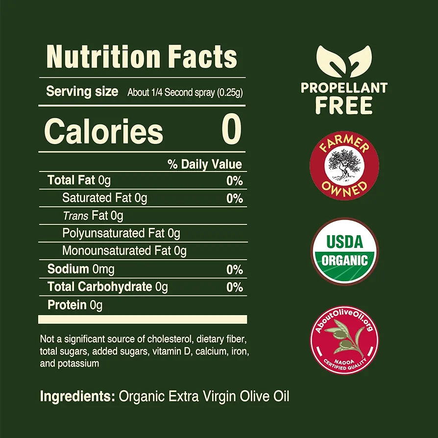 Pompeian Organic Extra Virgin Olive Oil Spray (5 Fl Oz)