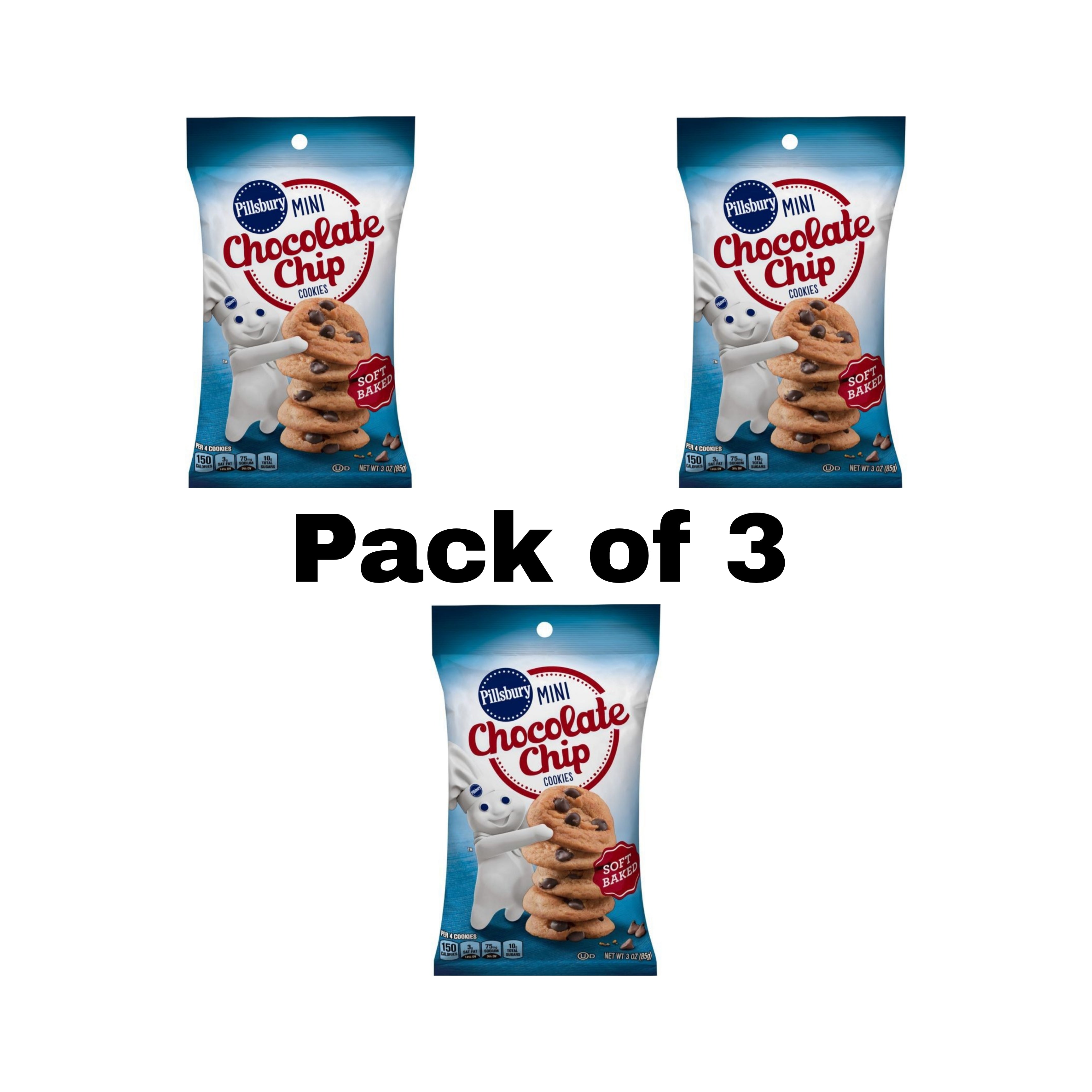 Pillsbury Mini Chocolate Chip Cookies (3 Pack)