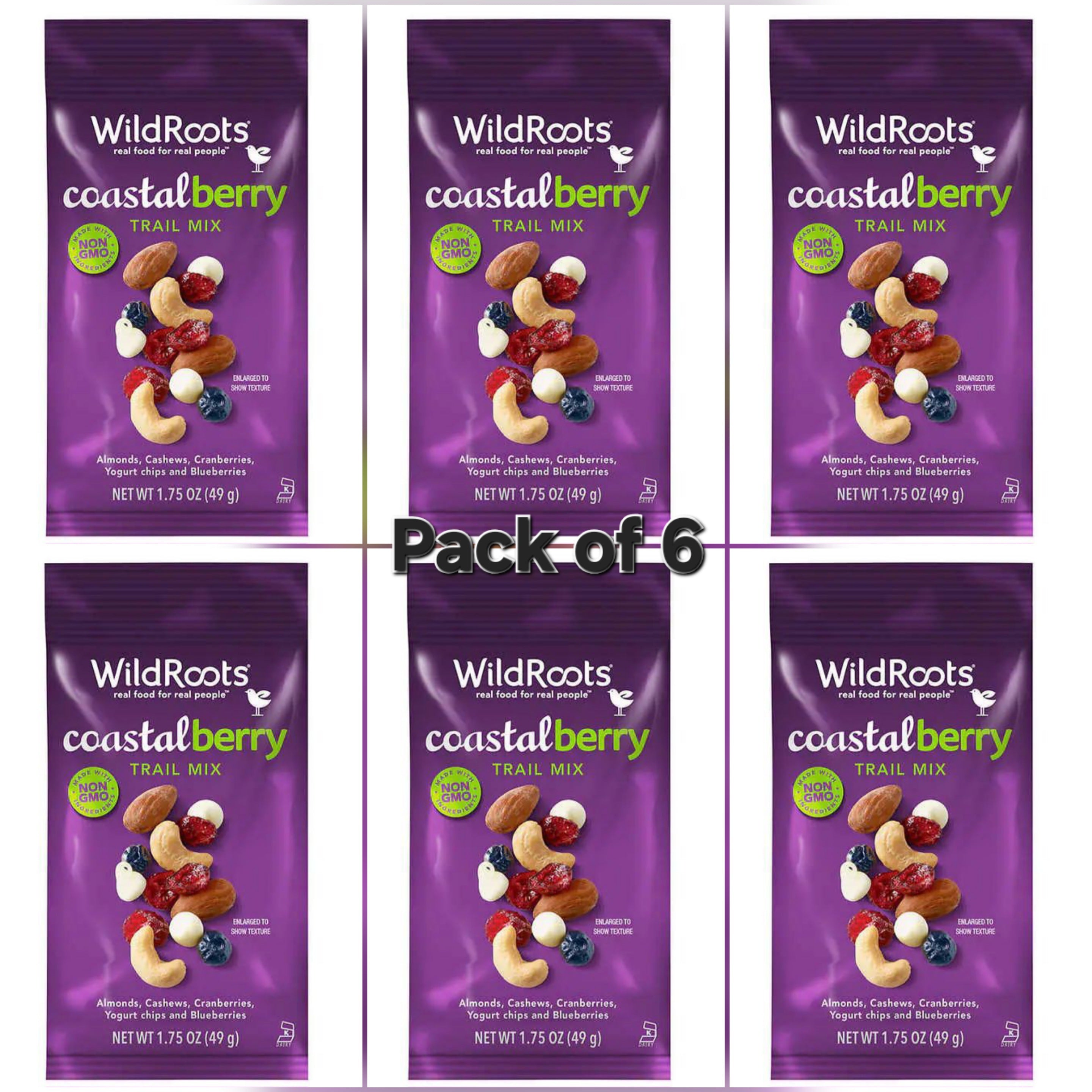 Wild Roots Coastal Berry Trail Mix | 1.75 oz (3 Pack)