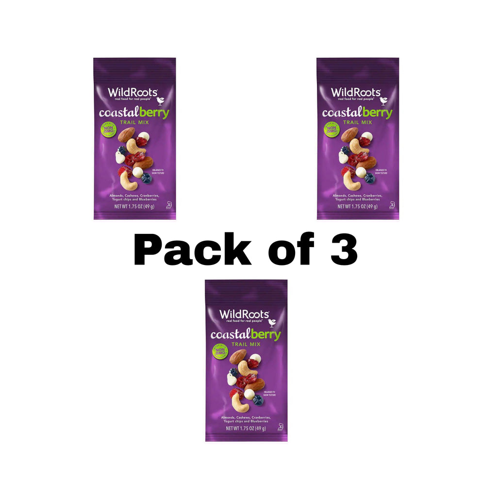 Wild Roots Coastal Berry Trail Mix | 1.75 oz (3 Pack)