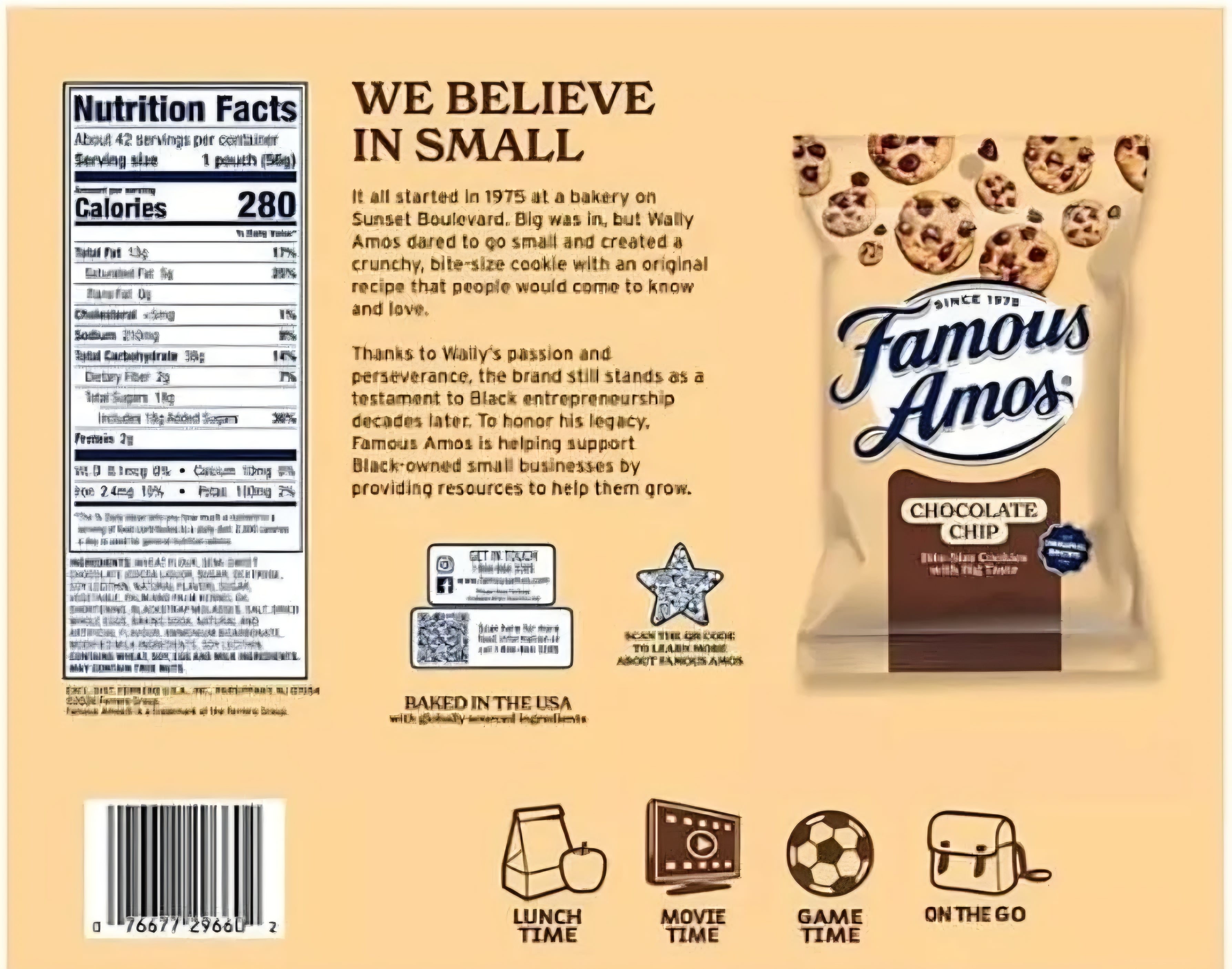 Famous Amos Chocolate Chip Cookie (Pack of 3)